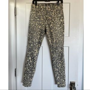 7 For All Mankind Cheetah Print Jeans